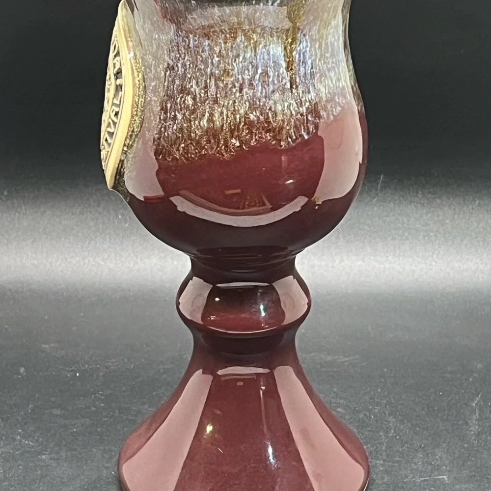 1999 Arizona Renaissance festival goblet - ceramic glaze‎ pottery